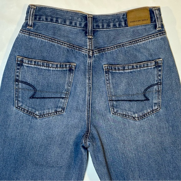 AE American Eagle Outfitters Distressed Mom Jeans 0 - Picture 5 of 9